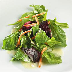 Arugula and roasted beet salad